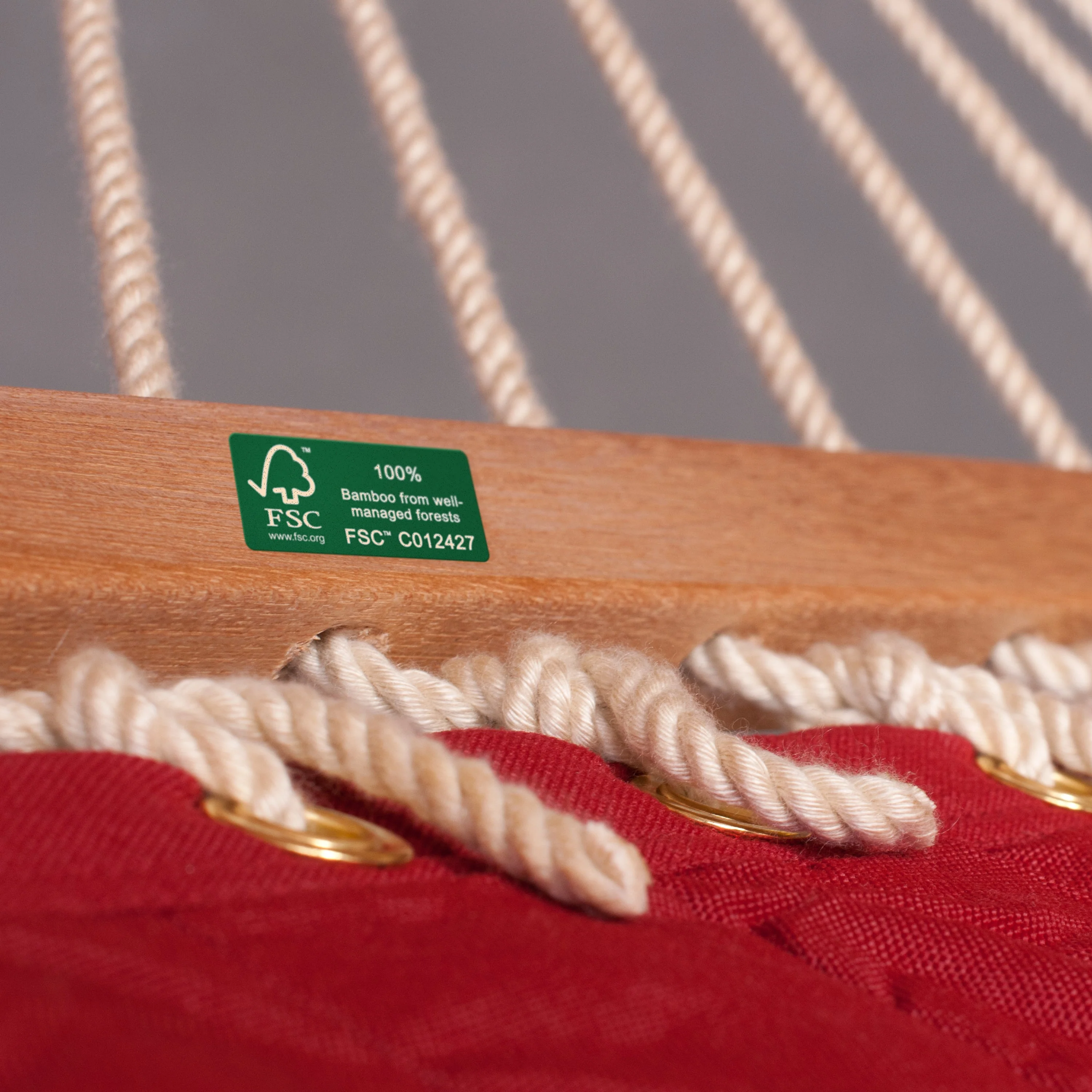 Nautico Outdoor R Padded Anthracite Red Pepper - Gefütterte King Size Stabhängematte Outdoor mit Gestell aus verzinktem Stahl - Image 5